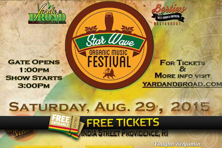 2x 2 Free Tickets To the Star Wave Organic Music Festival, RI