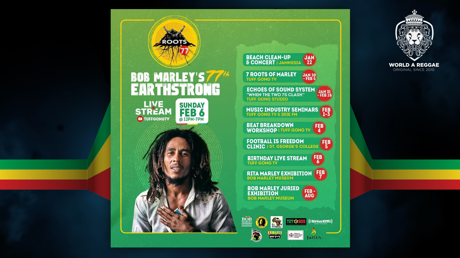 Tuff Gong & the Marley Family to Commemorate the Birth of Bob