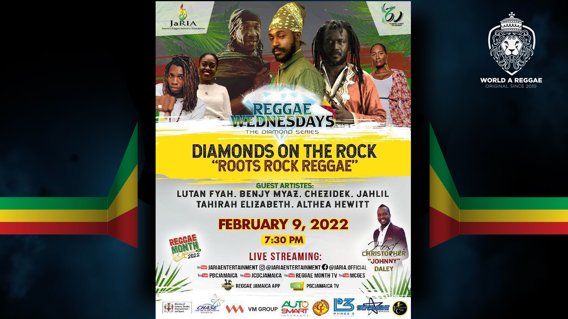 Reggae Wednesdays Diamonds on the rock