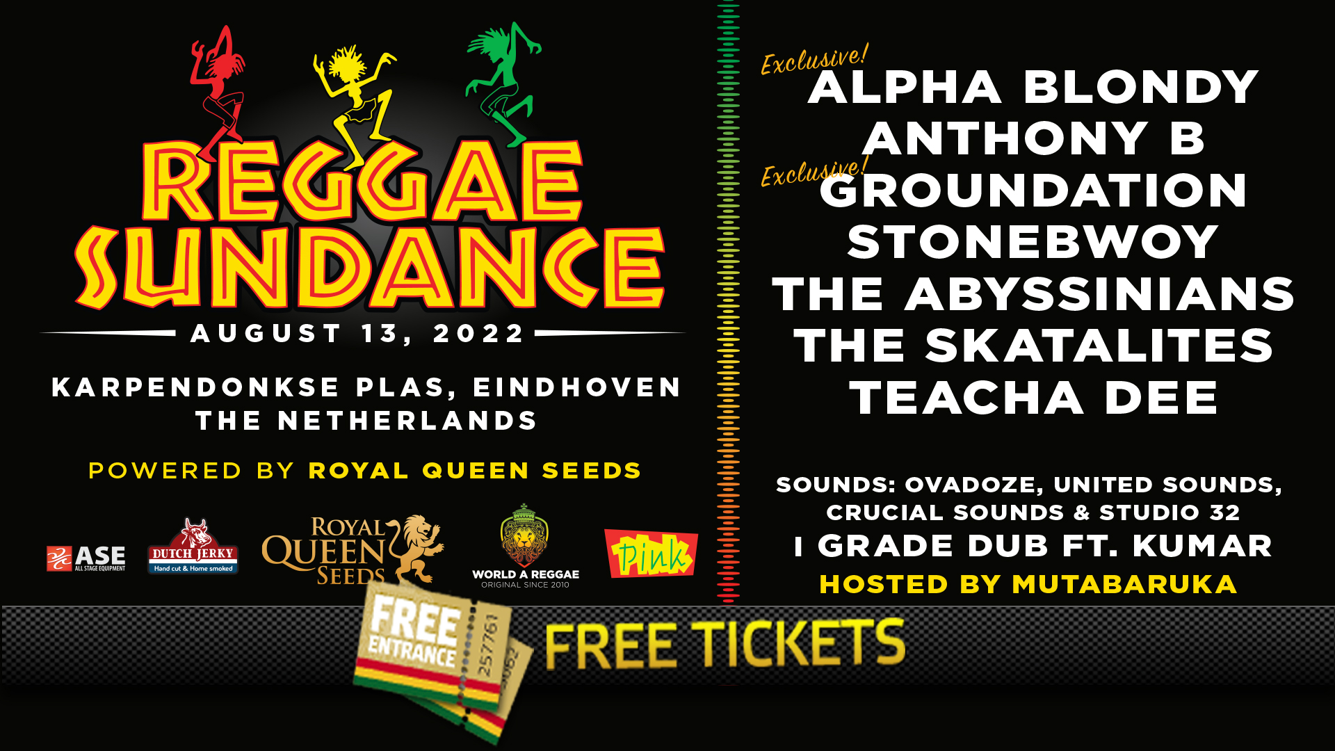 Free Tickets Reggae Sundance